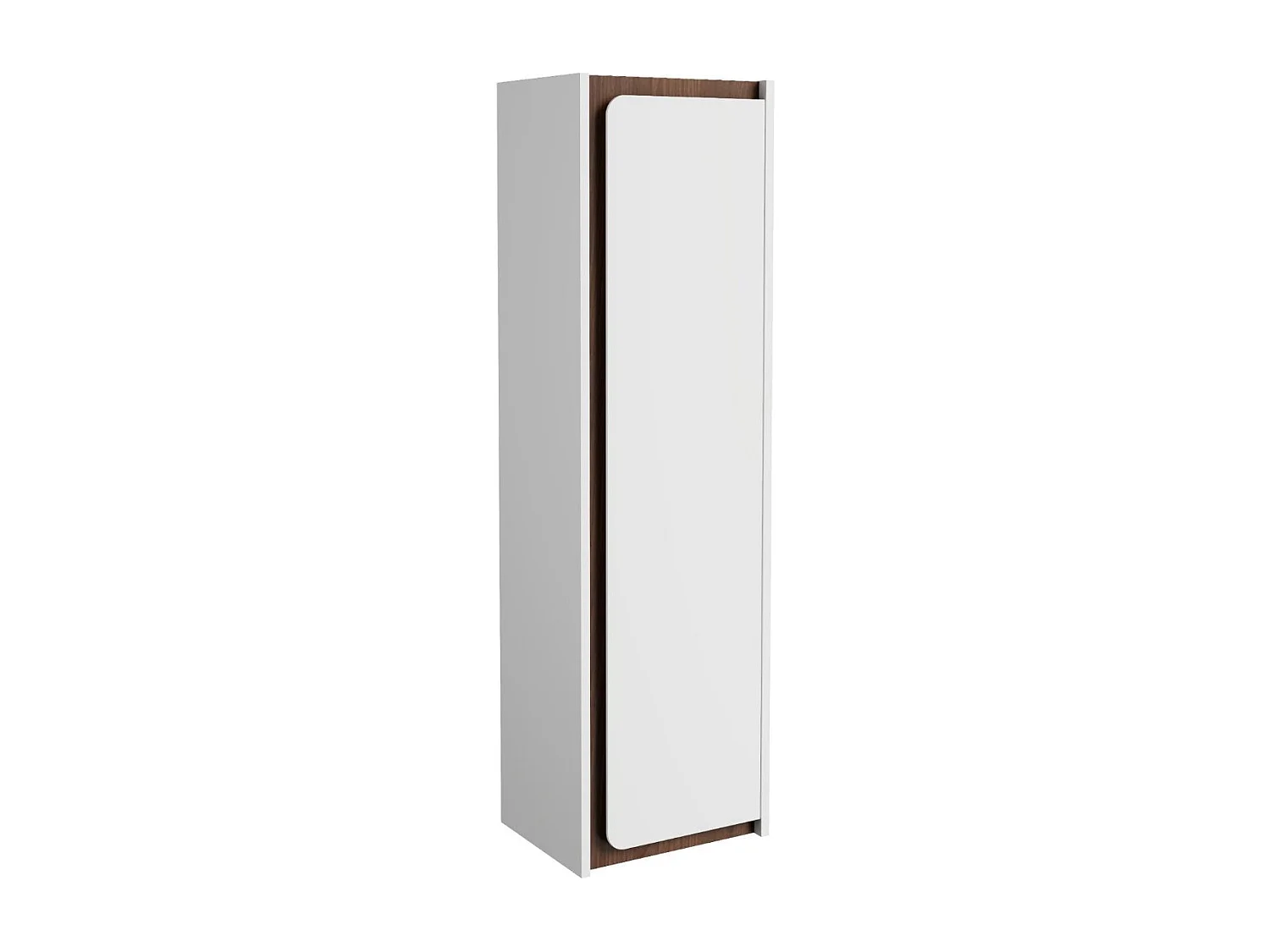 Colonne de salle de bain suspendue - Blanc mat - H120 cm - ZAREMIA