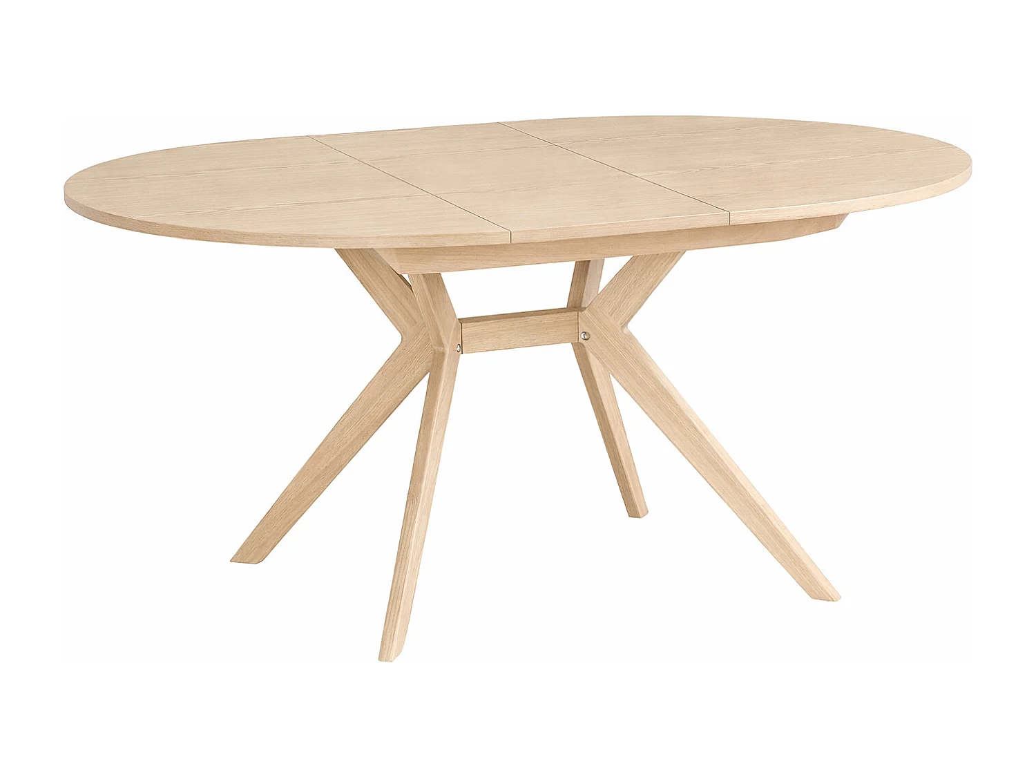 Mesa de comedor redonda extensible 120cm Biju Fresno