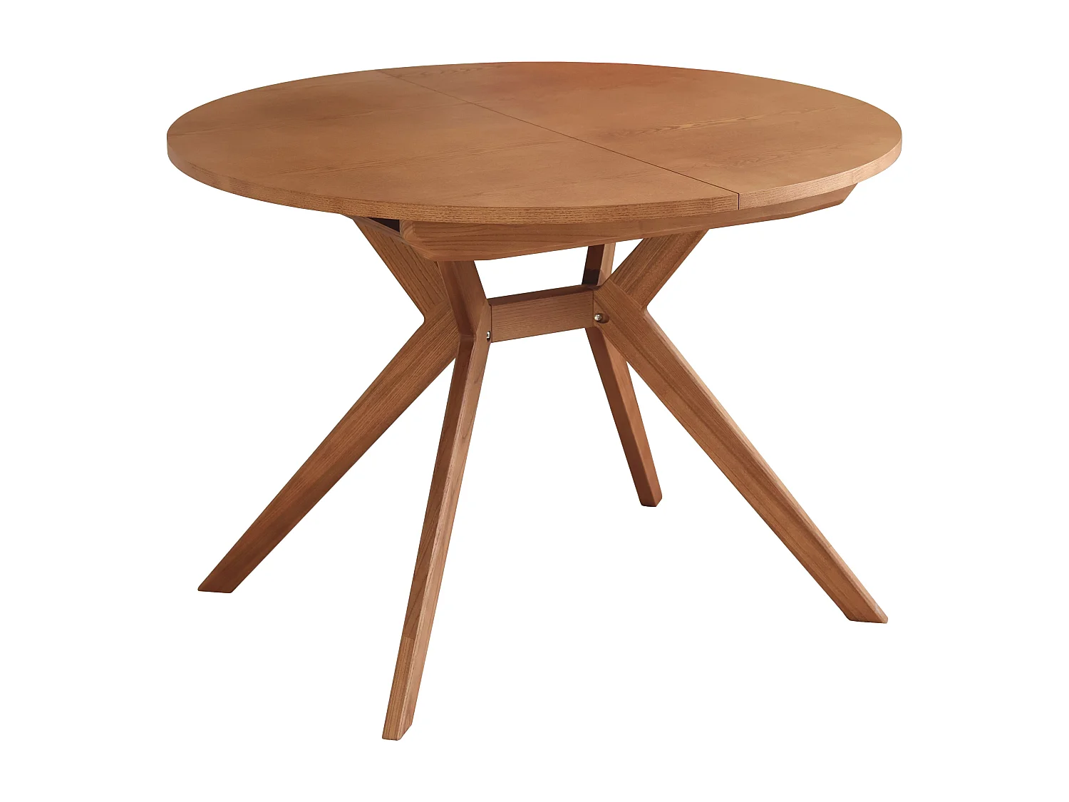 Mesa de comedor redonda extensible 110cm Biju Roble