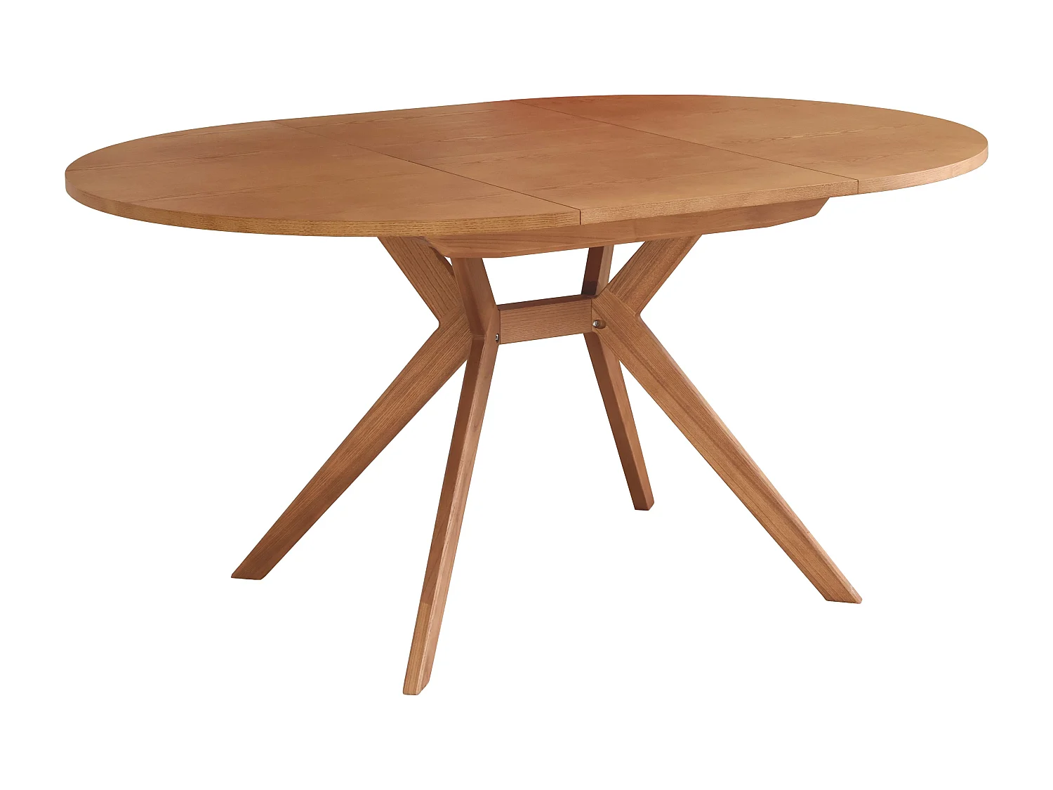 Mesa de comedor redonda extensible 110cm Biju Roble