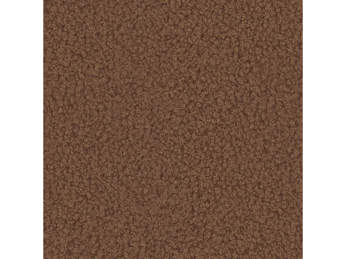 Canapé d'angle URMANO Cuivré en bouclé avec fonction de couchage