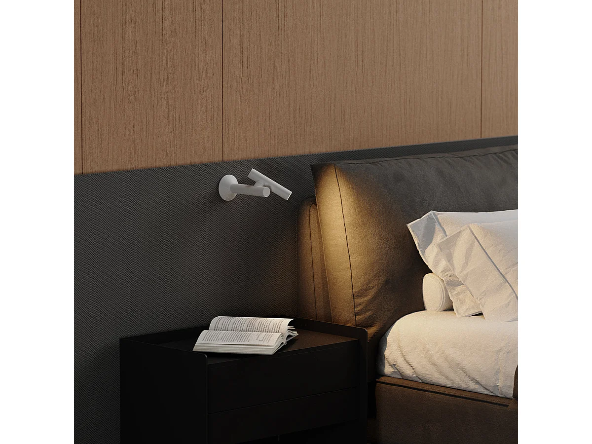 Applique murale nomade ZOOM WALL Blanc 17cm
