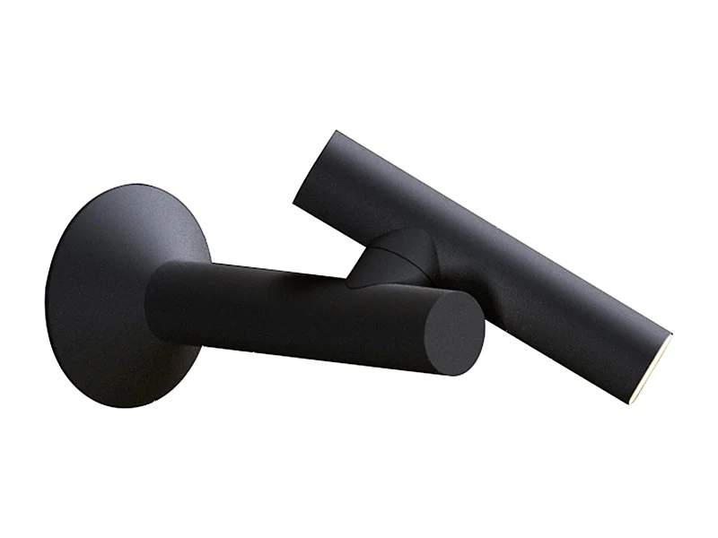 Applique murale nomade ZOOM WALL Noir 17cm