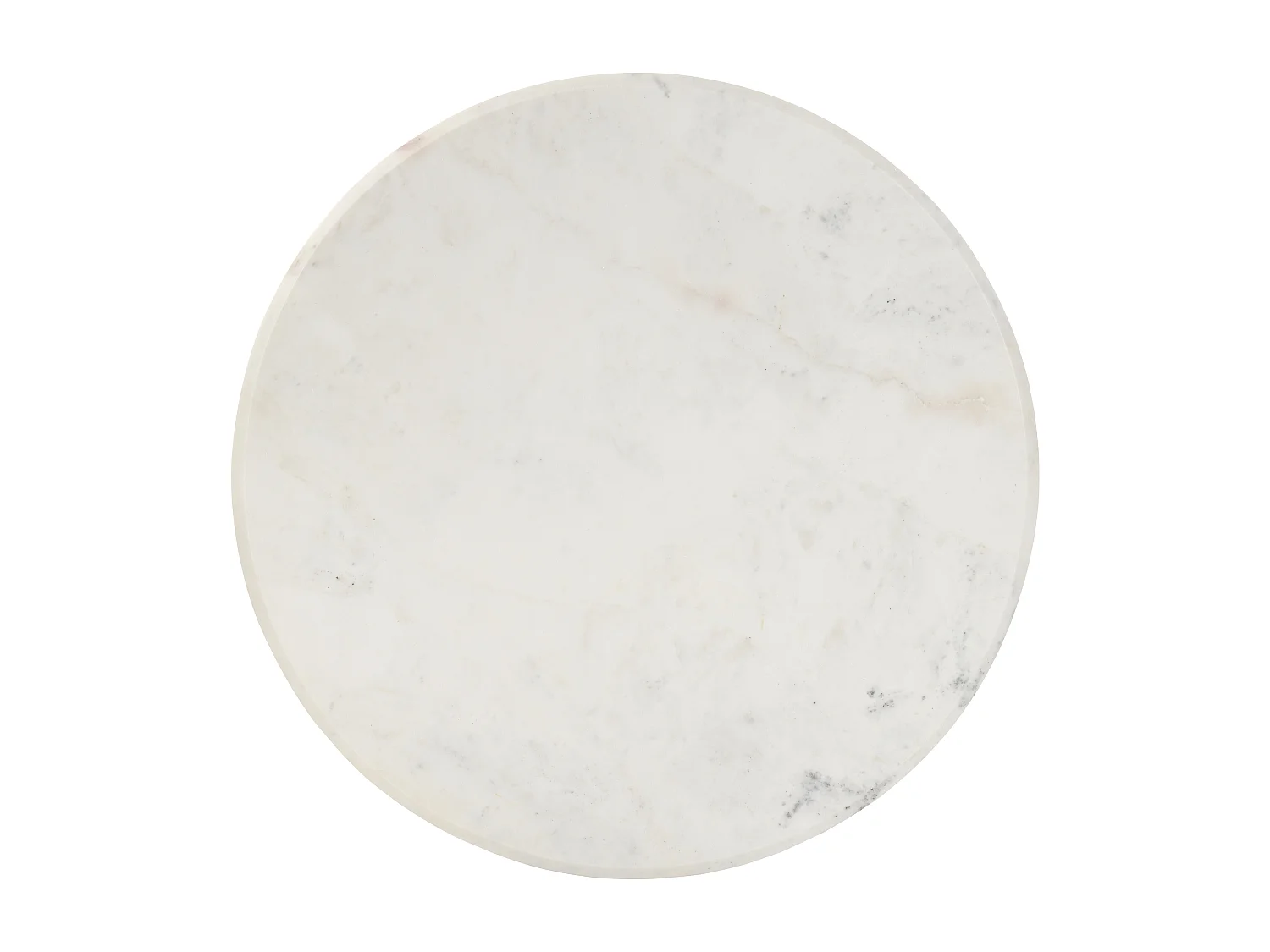 Table basse en marbre et bois d'acacia - Blanc et Naturel foncé - KIYARA