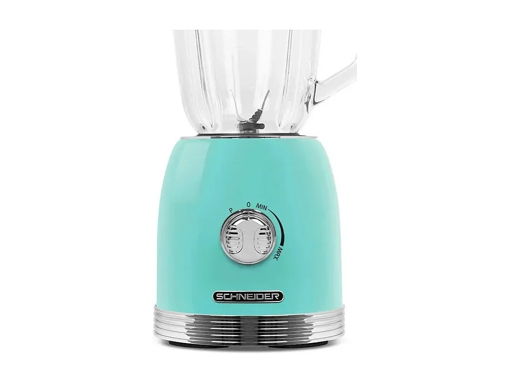 Liquidificador Schneider SCBL15ACA 1,5L Acapulco - 800W, Copo de Vidro, 6 Lâminas em Aço Inoxidável, Regulador de Velocidade & Função Pulse