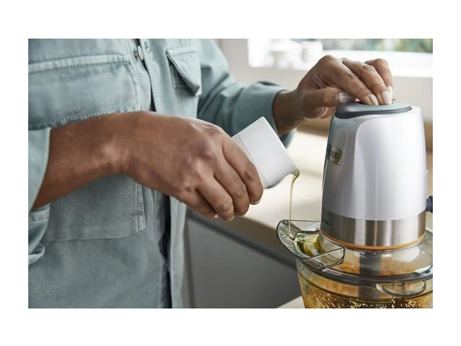 Multifunctionele robot KENWOOD CHP62.400SI 500W 2 snelheden 1,2L met mini-hakker en mayonaise-accessoire