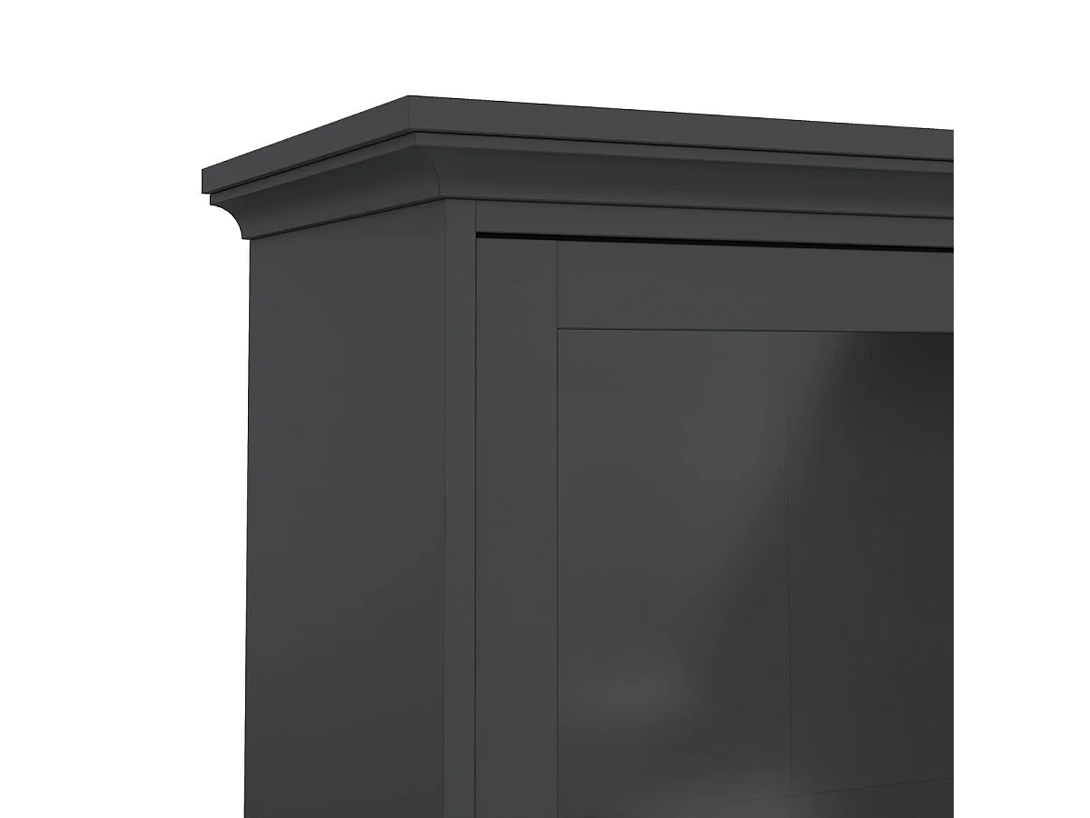 Vitrine mit 2 Glastüren und 2 Schubladen B96,2 cm – SOFIA