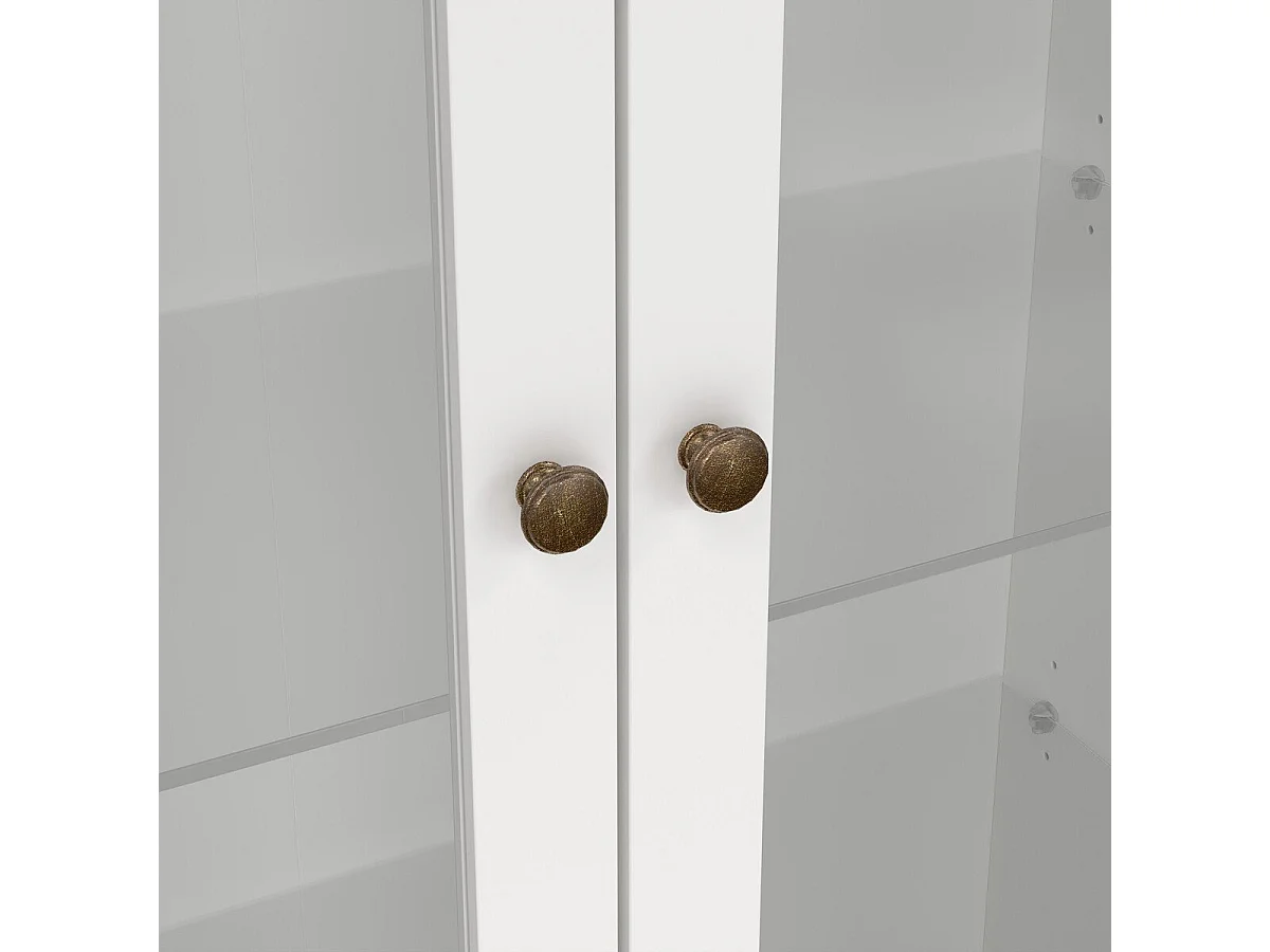 Vitrine mit 2 Glastüren und 2 Schubladen B96,2 cm – SOFIA