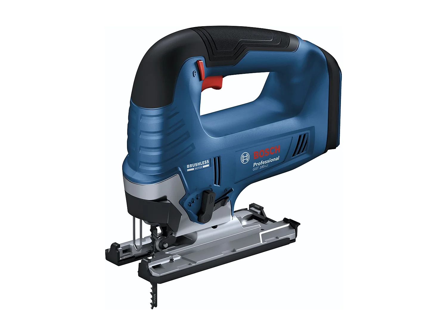 Akku-Stichsäge Bosch GST 18V-125 B 18V, bürstenloser Motor, Pendelhub 4-fach, Schnitttiefe 125 mm, ohne Akku