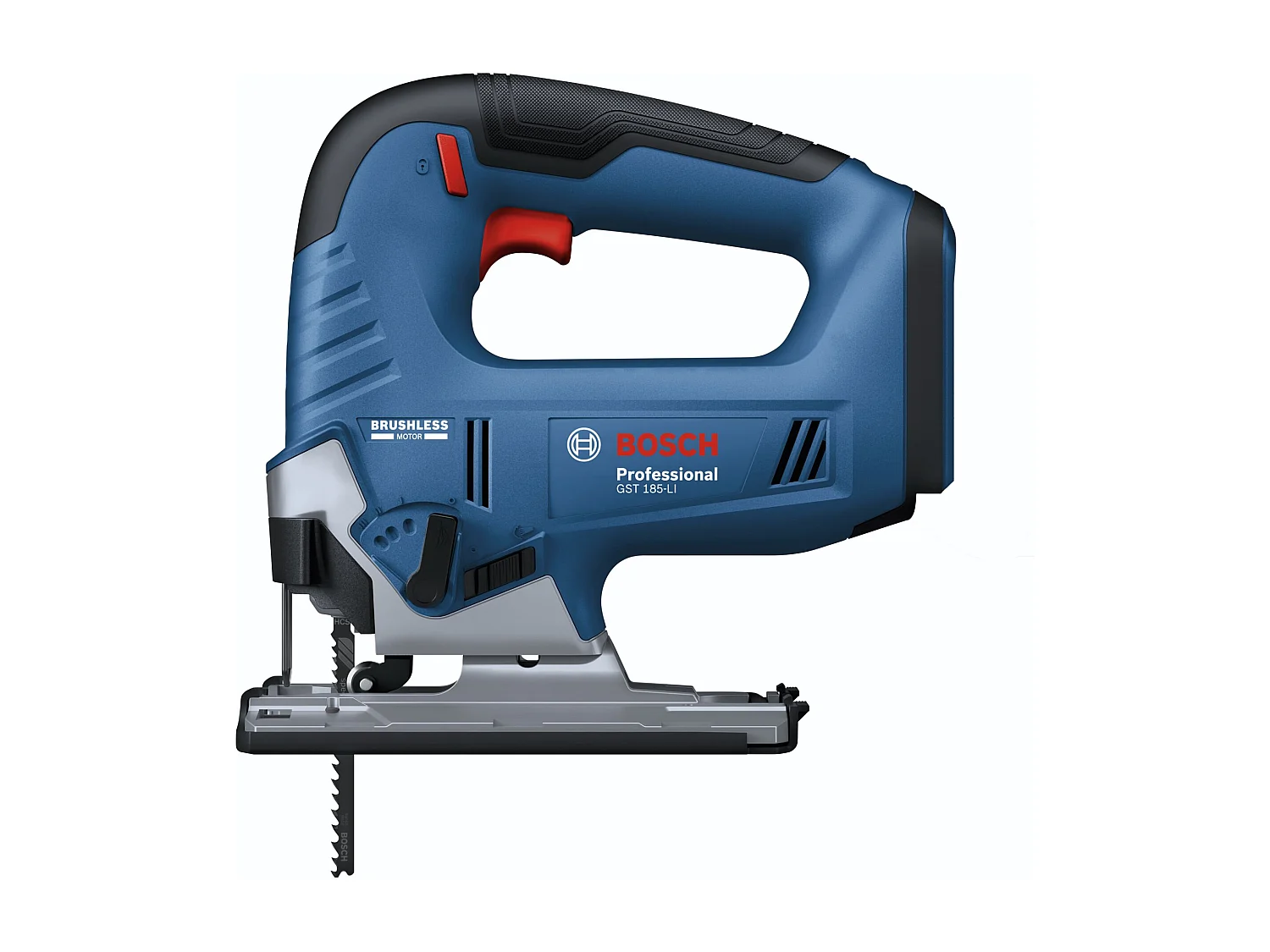 Akku-Stichsäge Bosch GST 18V-125 B 18V, bürstenloser Motor, Pendelhub 4-fach, Schnitttiefe 125 mm, ohne Akku