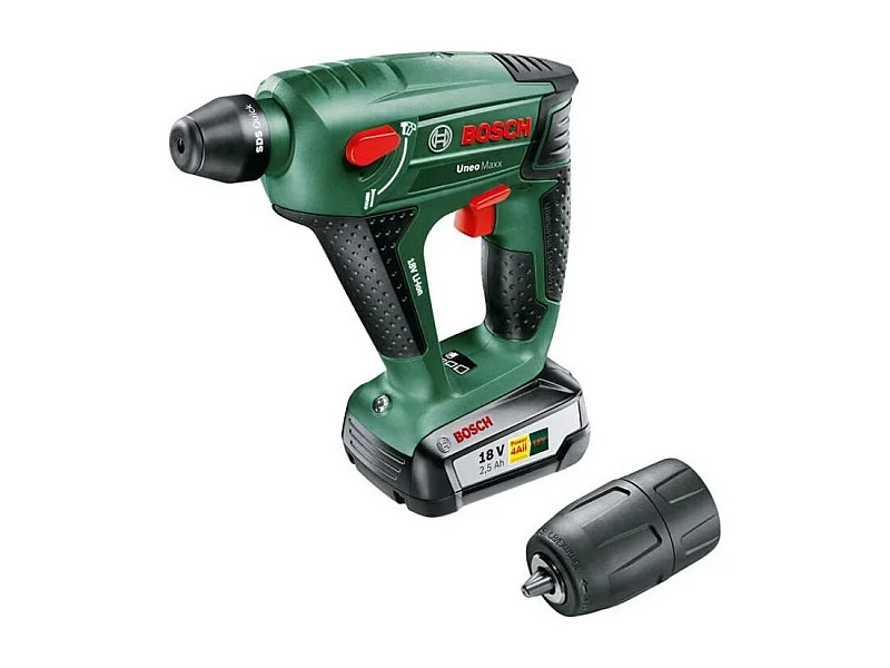 Akku-Bohrhammer Bosch Uneo Maxx 3-in-1 18V 2,5Ah 550W SDS-Quick + Schnellspannbohrfutter