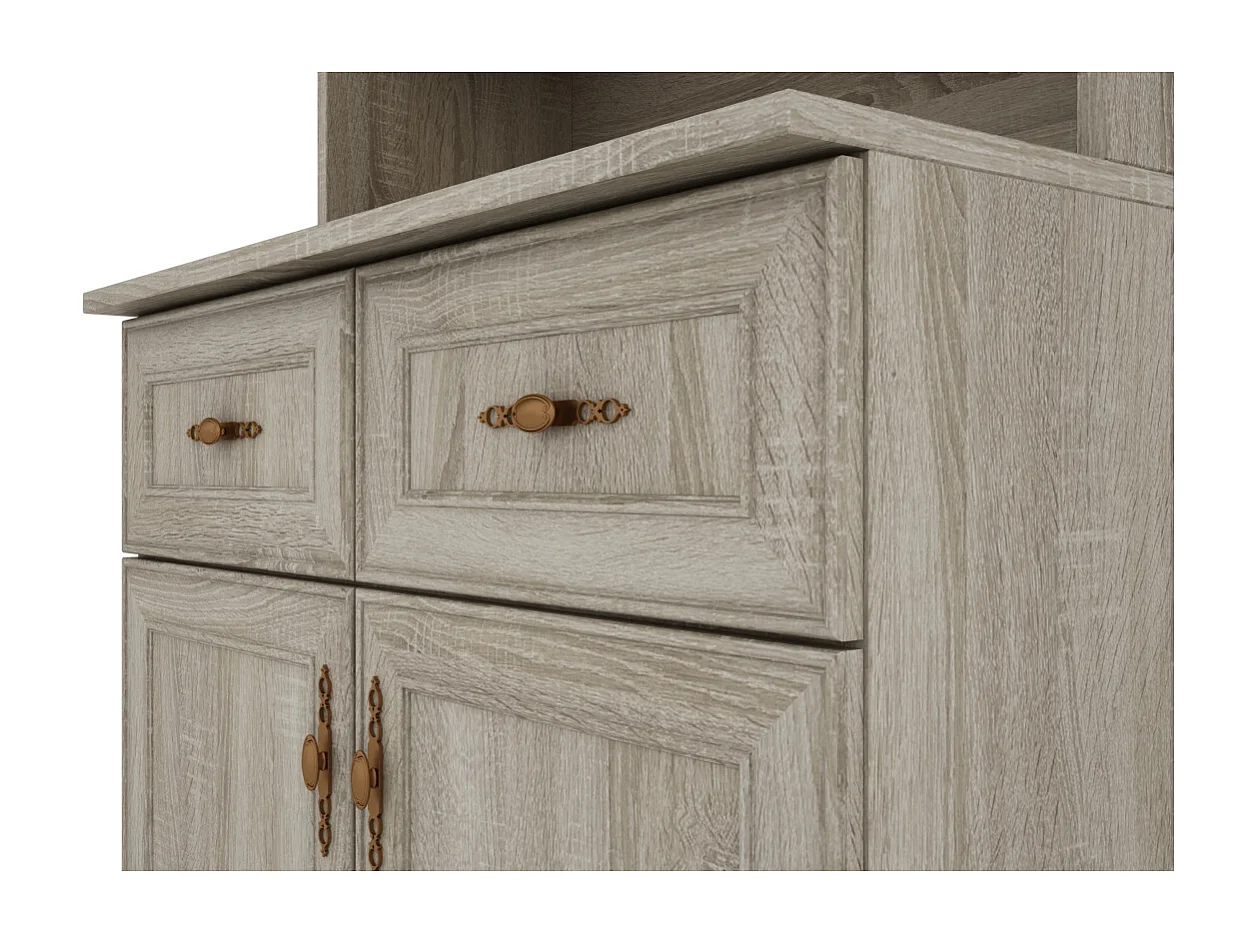 Buffet Multifunzionale 80 cm – Cassetti, Armadietti e Ripiani, Moderno e Capiente