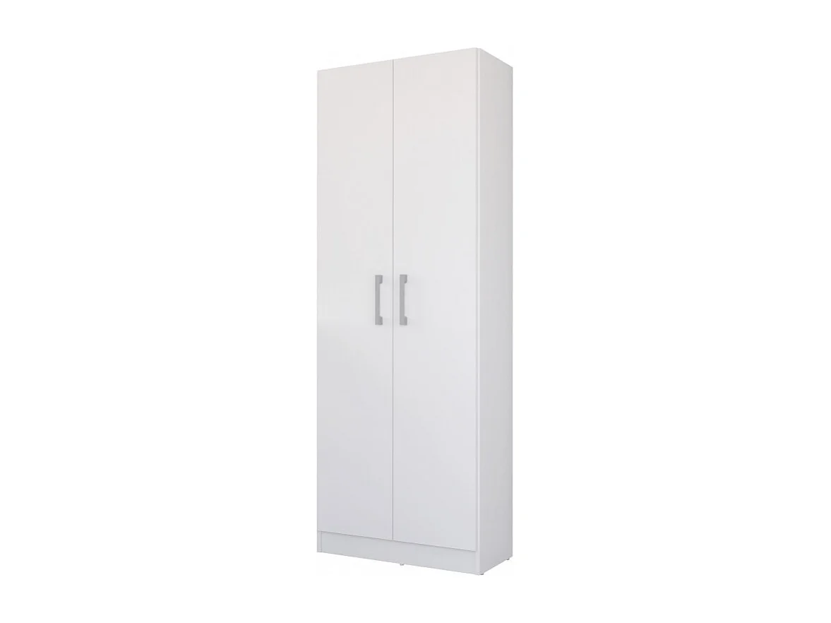 Armoire de Buanderie et Cellier Blanche 5 Niches L 61 H 170 P 31.8 cm