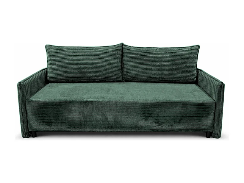 CORDO – sofa 3-osobowa z funkcją spania 197x140 cm, tkanina Poso 14 zielona