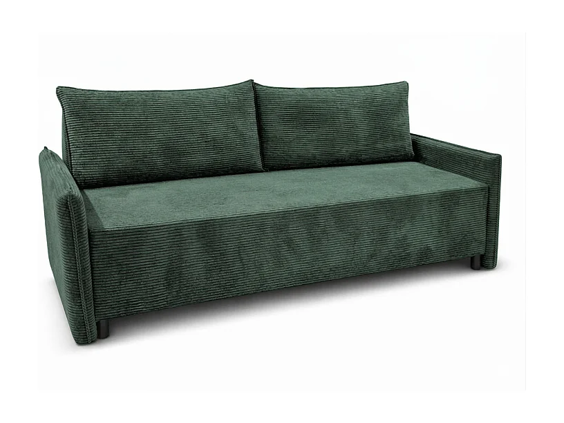 CORDO – sofa 3-osobowa z funkcją spania 197x140 cm, tkanina Poso 14 zielona