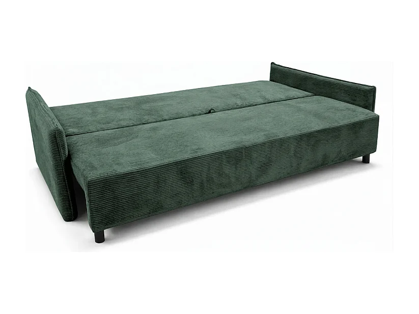 CORDO – sofa 3-osobowa z funkcją spania 197x140 cm, tkanina Poso 14 zielona