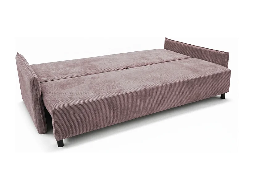 CORDO – canapé 3 places convertible 197×140 cm, tissu Poso 27 violet