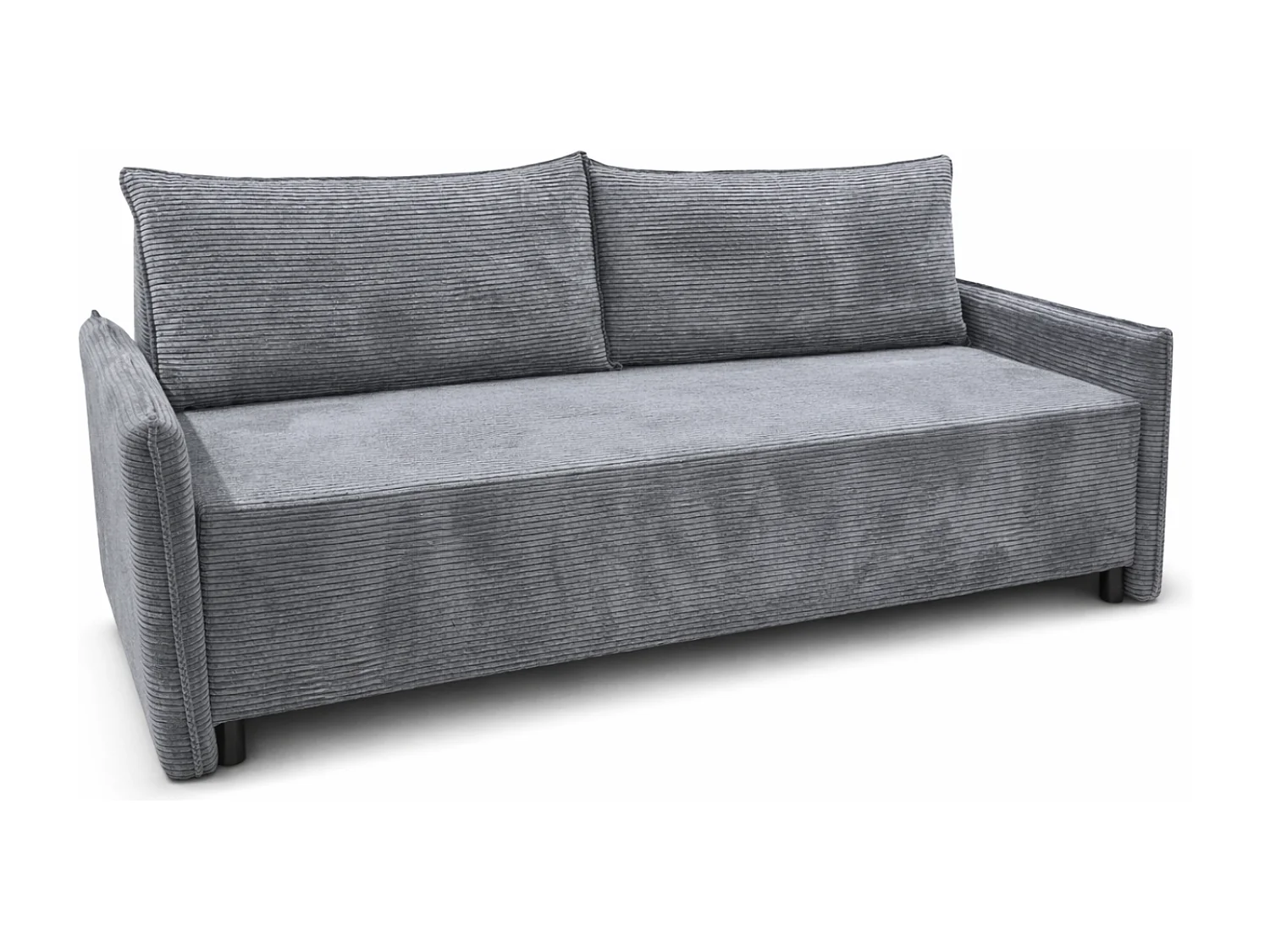 CORDO – 3-zitsbank met slaapfunctie 197×140 cm, stof Poso 22 grij