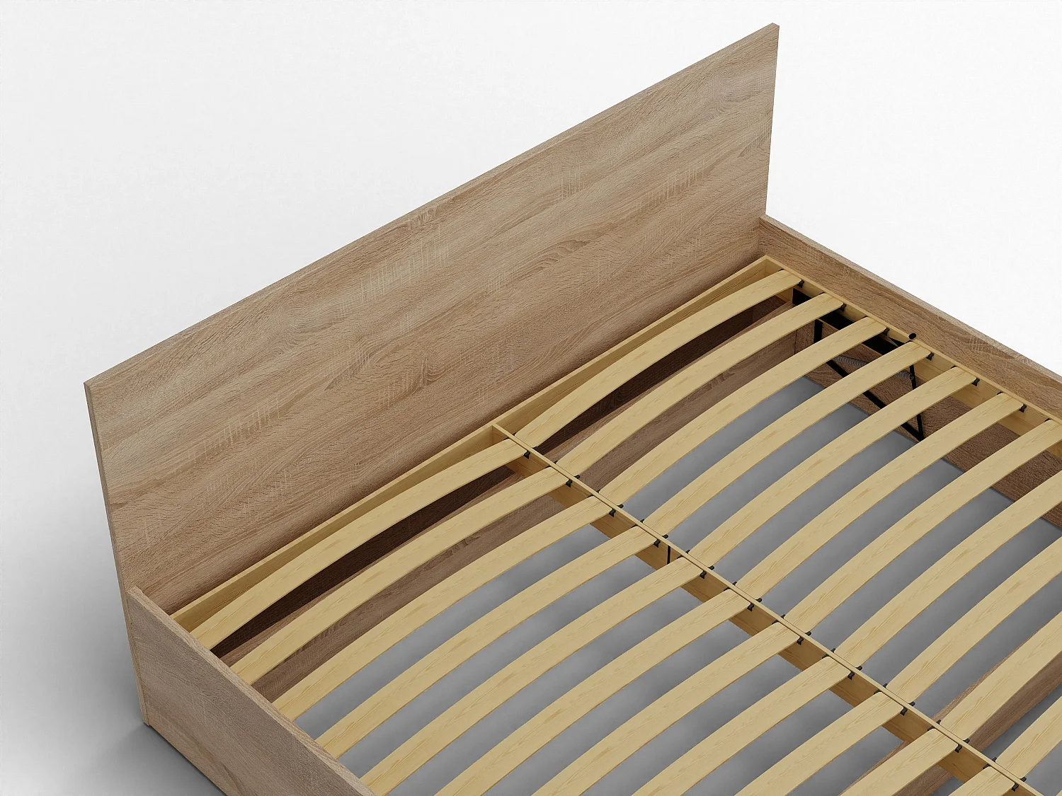 Houten bed met matras AVI 120x200 cm in Sonoma eiken kleur