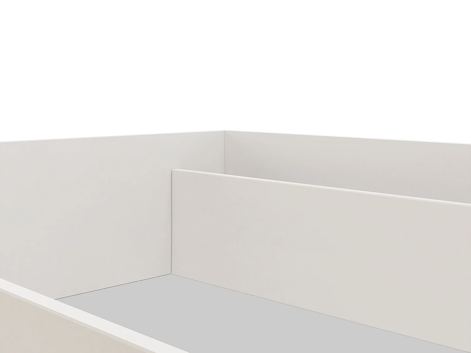 Lit en bois avec matelas AVI 120x200 cm en blanc