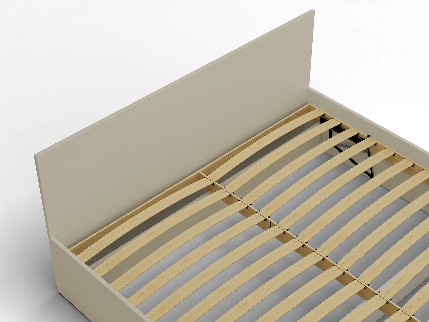 Houten bed met matras AVI 140×200 cm in kasjmier