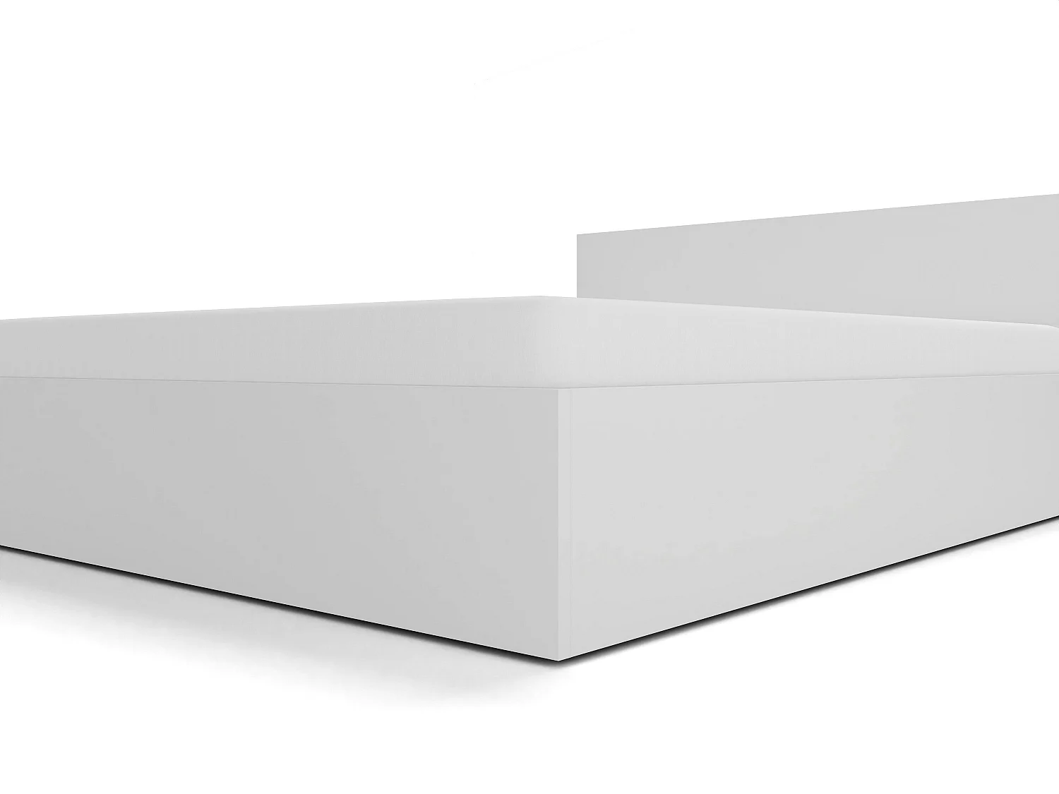 Lit en bois avec matelas AVI 160x200 cm en blanc