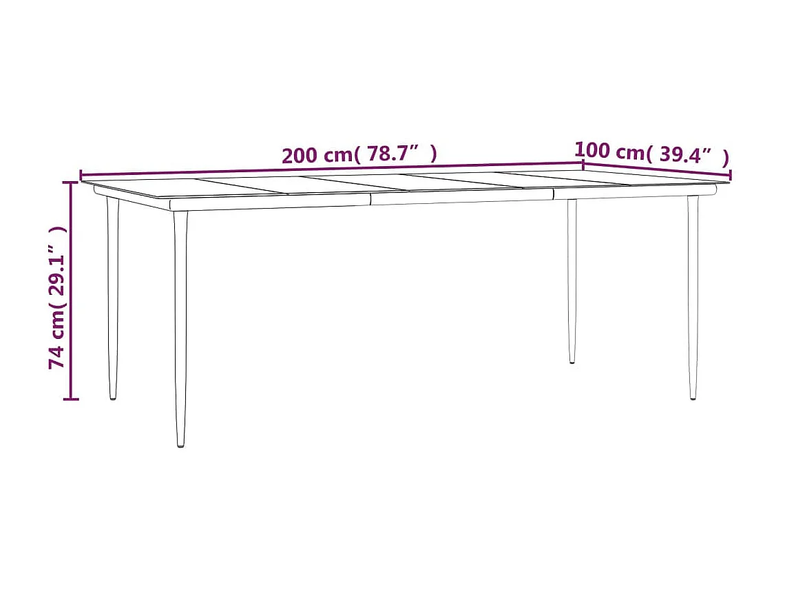 Set comedor de jardín 7 piezas con cojines ratán sintético beige