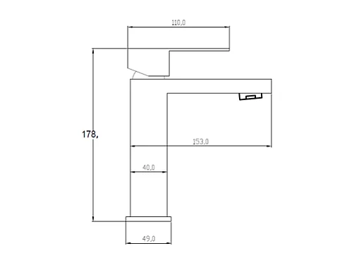 Meuble sous vasque suspendu avec vasque à encastrer et robinet - Gris - 80 cm - FELNA