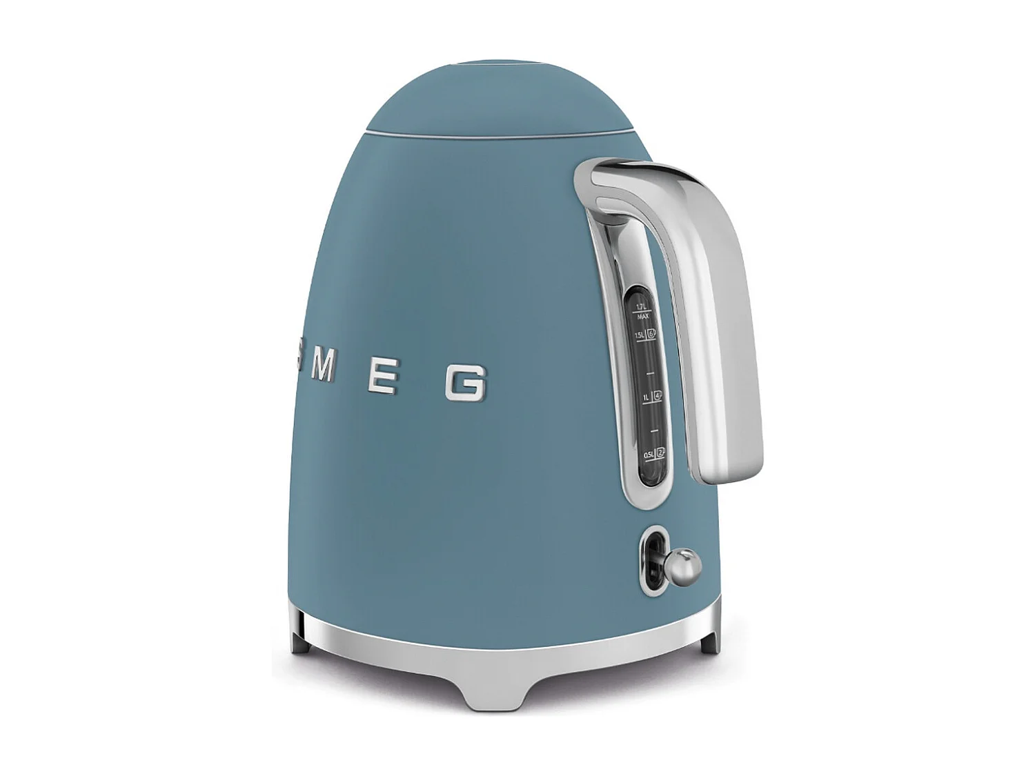 Bollitore Smeg Anni '50 senza fili 1,7L 2400W Blu Tempesta acciaio inox & base girevole 360°