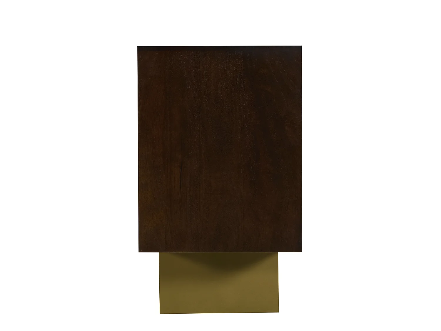 Buffet avec 4 portes en bois d'acacia - Naturel foncé - IZMELA