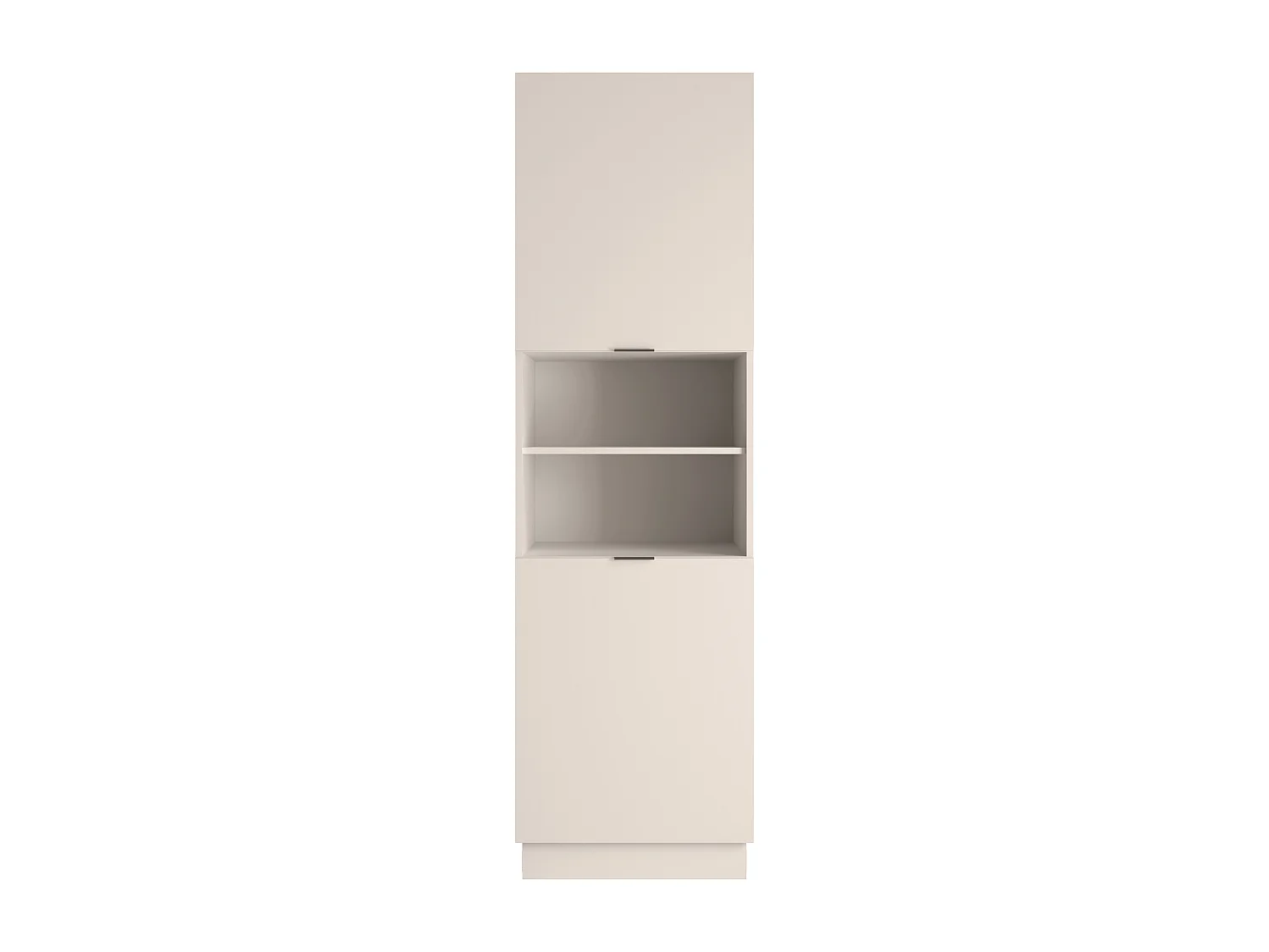 Colonne de cuisine avec 2 portes et 2 niches - Beige - CARMEO