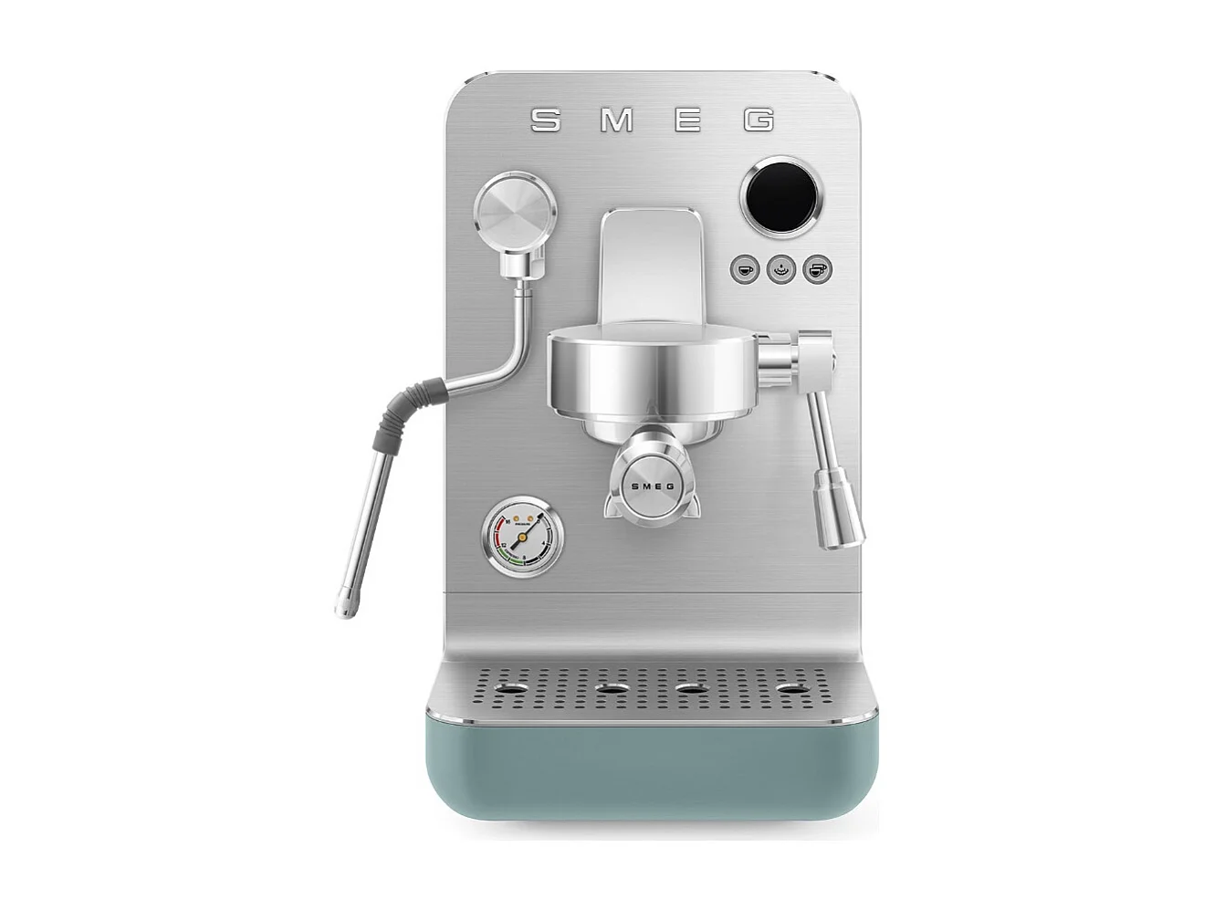 Smeg Collezione Espressomaschine 15 bar Smaragdgrün Edelstahl - Dreifach-Thermoblock, Personalisierte Einstellungen