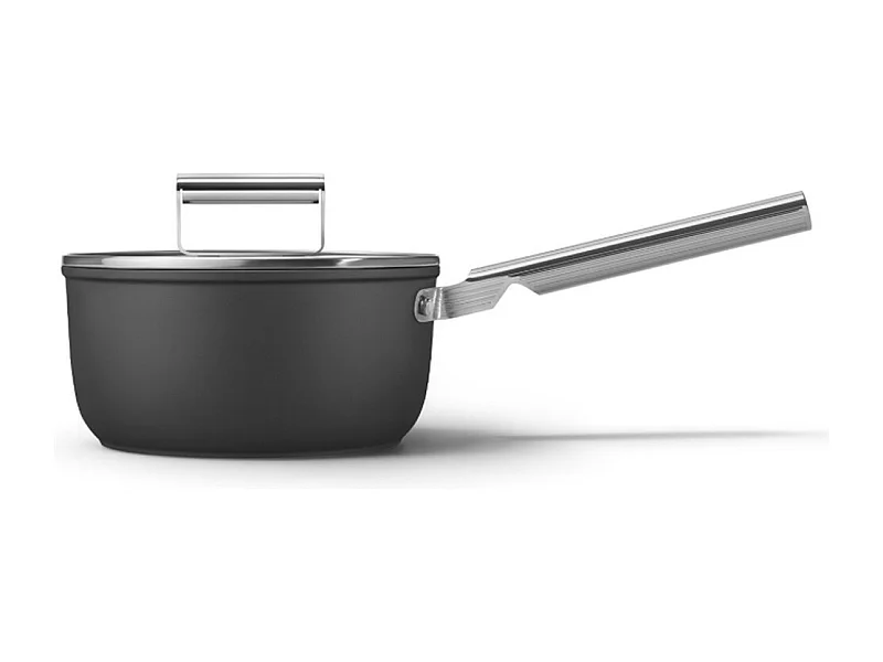 Smeg Casserole noir mat 20cm + couvercle - SPF2012BLM
