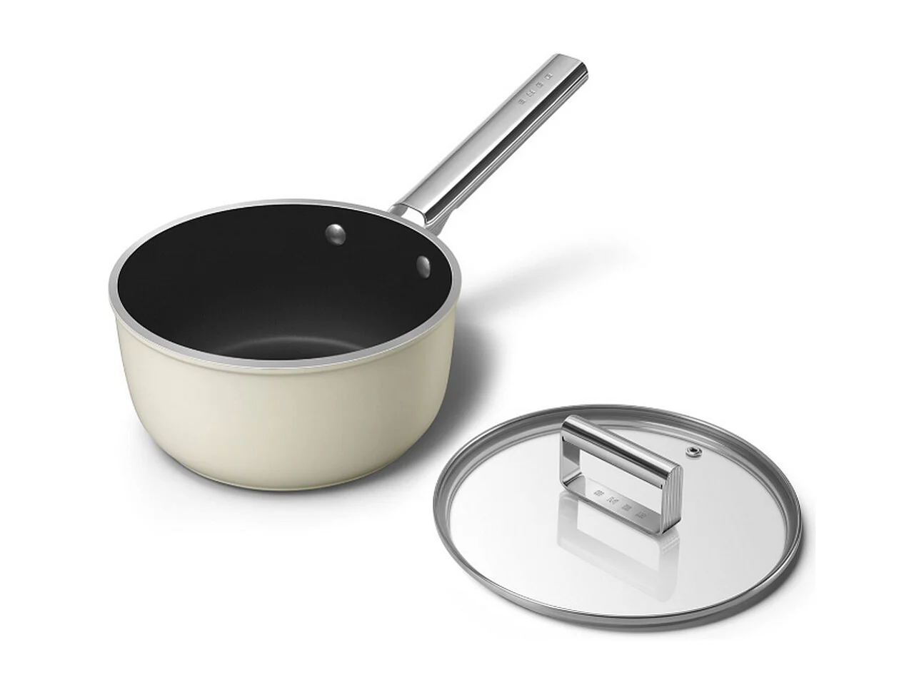 Smeg Casserole crème mat 20cm + couvercle - SPF2012CRM