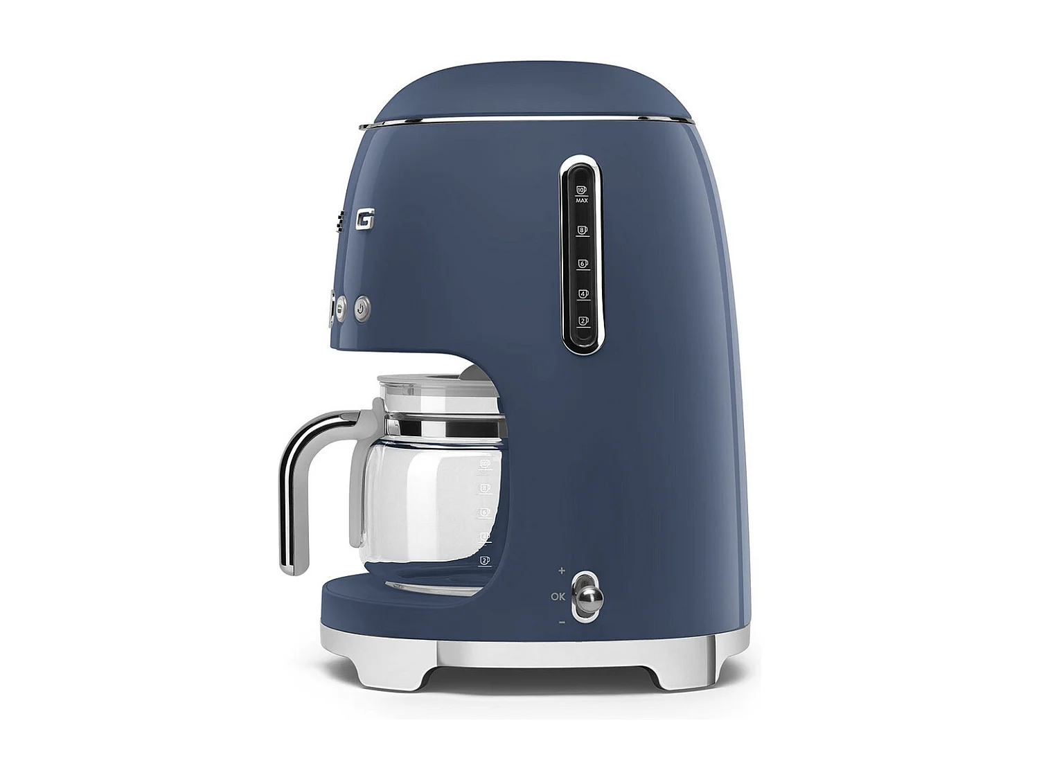 Programmierbare Filterkaffeemaschine Smeg 10 Tassen 1050W Design 50er Jahre Navy Blue