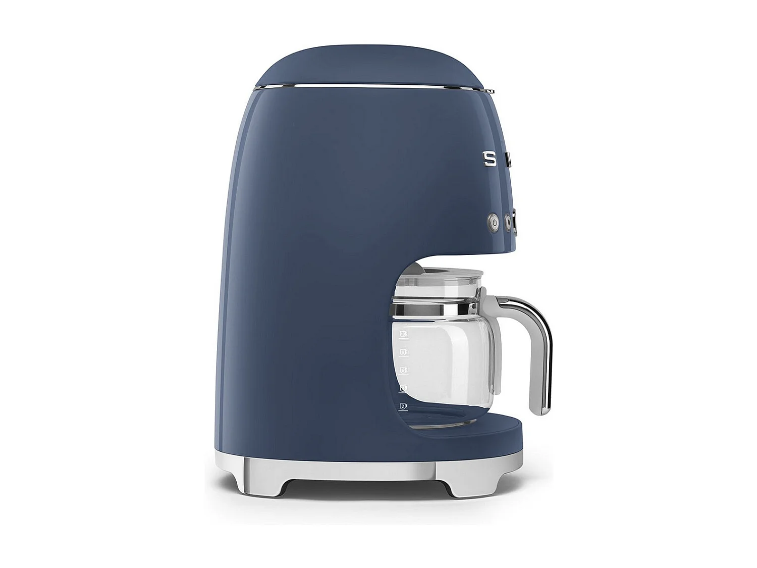 Programmierbare Filterkaffeemaschine Smeg 10 Tassen 1050W Design 50er Jahre Navy Blue