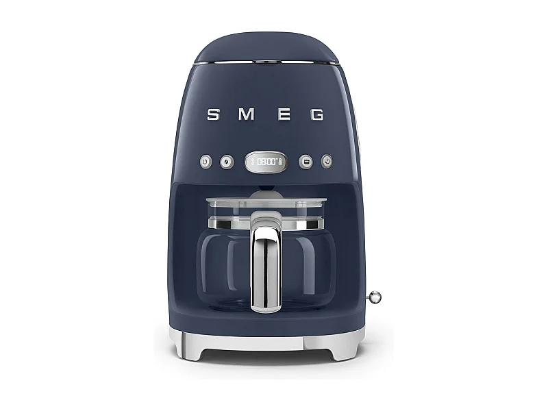 Programmierbare Filterkaffeemaschine Smeg 10 Tassen 1050W Design 50er Jahre Navy Blue