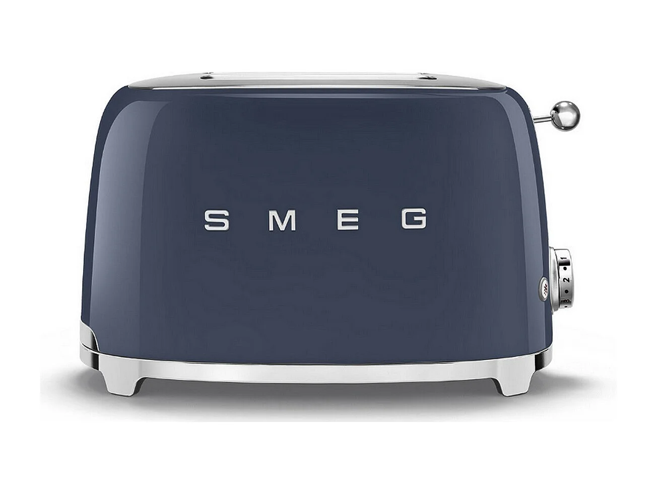 Toster Smeg 2-szczelinowy 950W Lata 50 Navy Blue z 6 poziomami opiekania i funkcjami rozmrażania, podgrzewania, bagel