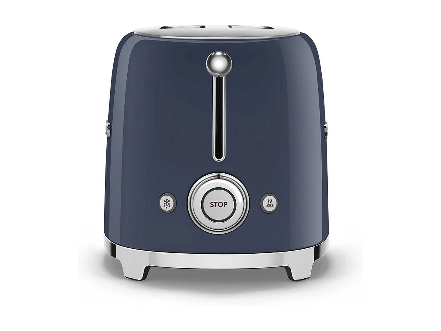 Toster Smeg 2-szczelinowy 950W Lata 50 Navy Blue z 6 poziomami opiekania i funkcjami rozmrażania, podgrzewania, bagel