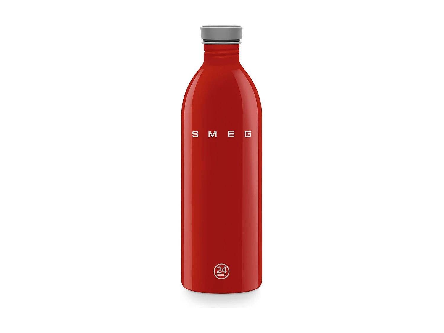 Botella isotérmica de acero inoxidable SMEG 1L roja estilo retro años 50, hermética y sin BPA