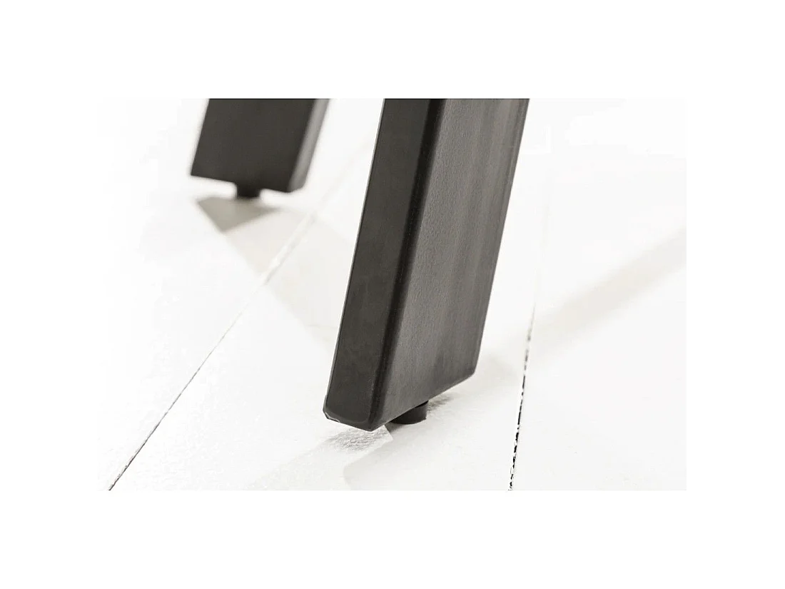 Table de salle à manger LODEN 80 cm – Plateau rond en bois massif de manguier et structure en métal noir