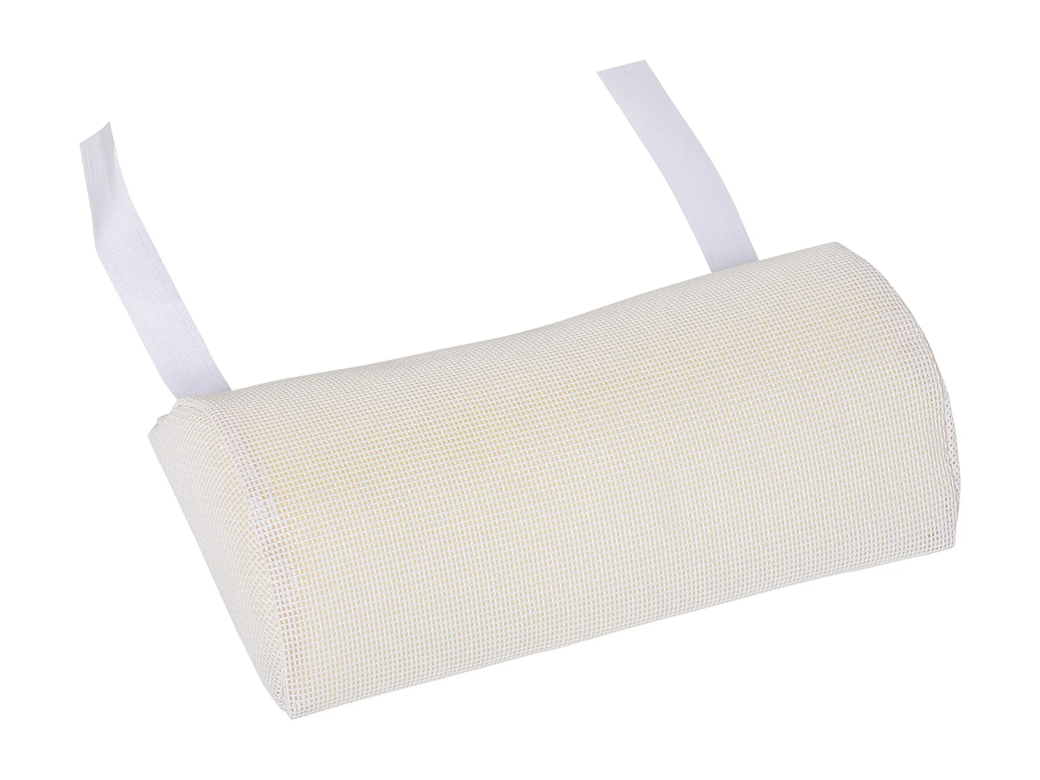 Sdraio da giardino pieghevole con schienale reclinabile cuscino crema