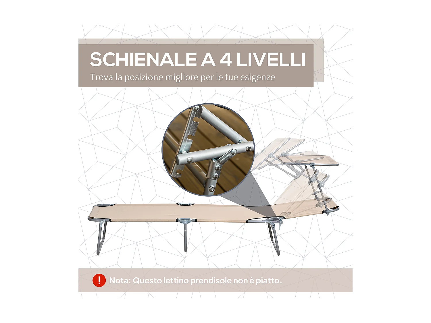 Set 2 sdraio da giardino pieghevoli con tettuccio regolabile marrone