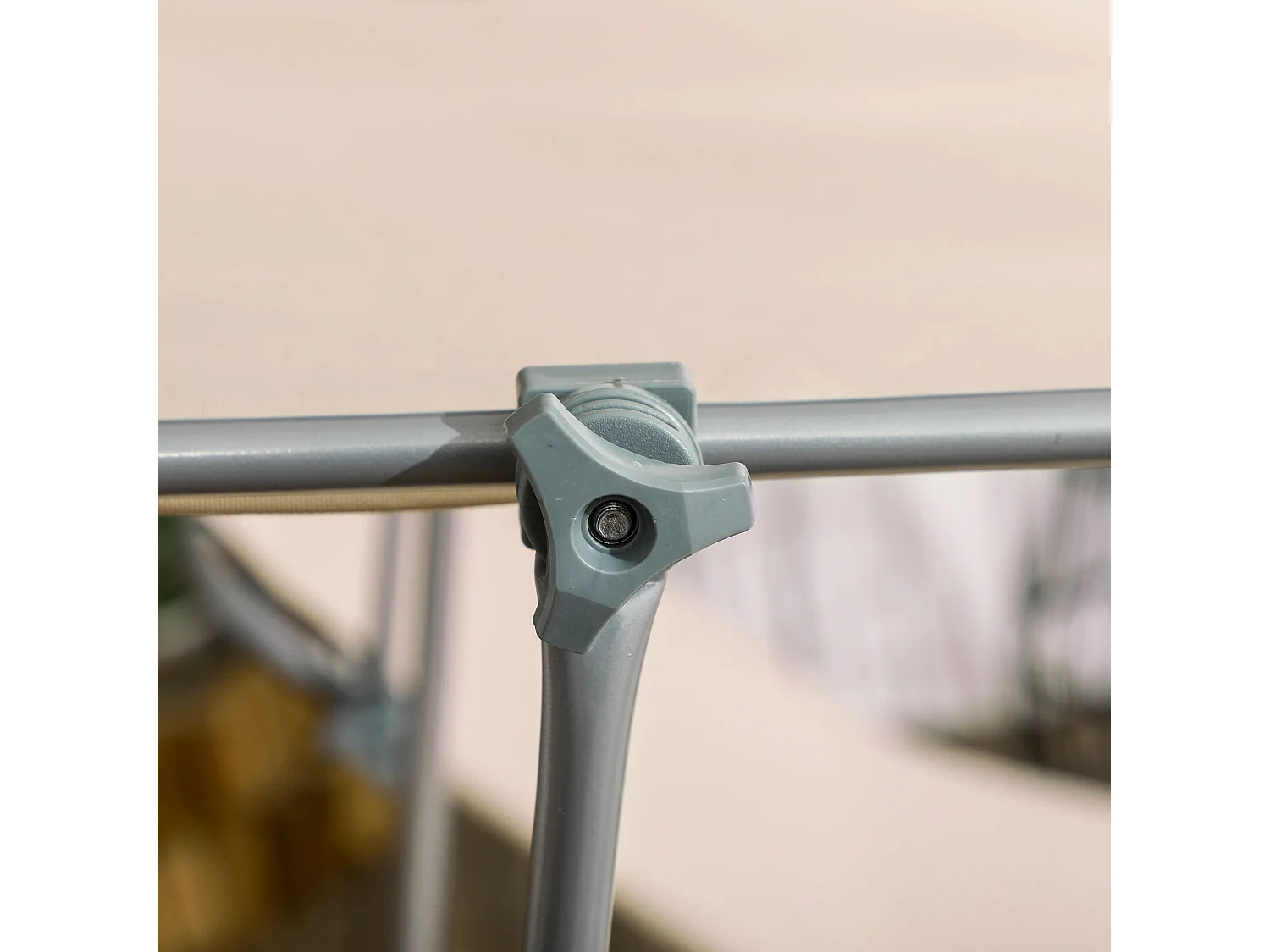 Set 2 sdraio da giardino pieghevoli con tettuccio regolabile marrone