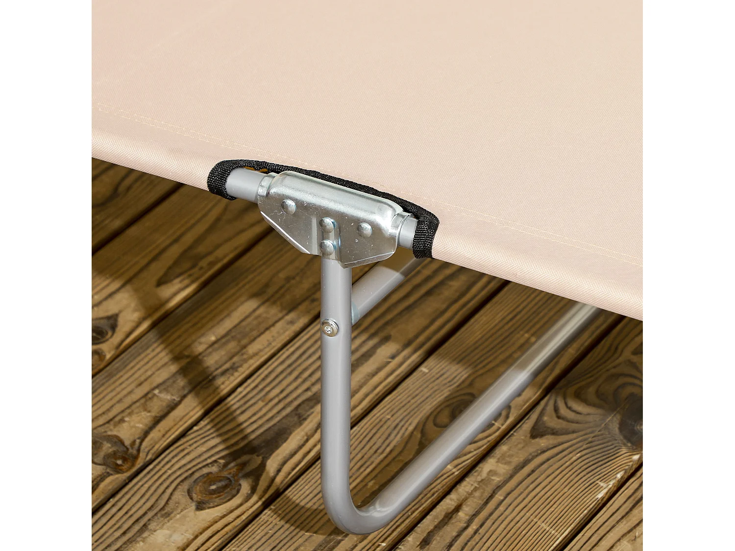 Set 2 sdraio da giardino pieghevoli con tettuccio regolabile marrone