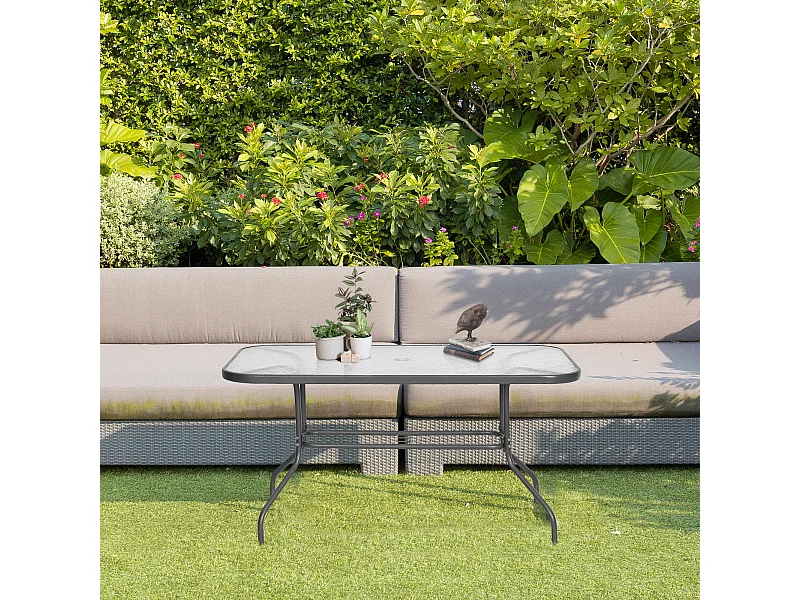 Tavolo da Giardino con Foro per Ombrellone