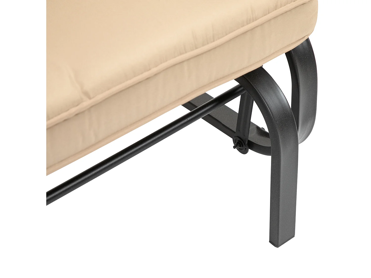 Panchina a dondolo 2 persone cuscini per seduta e schienale