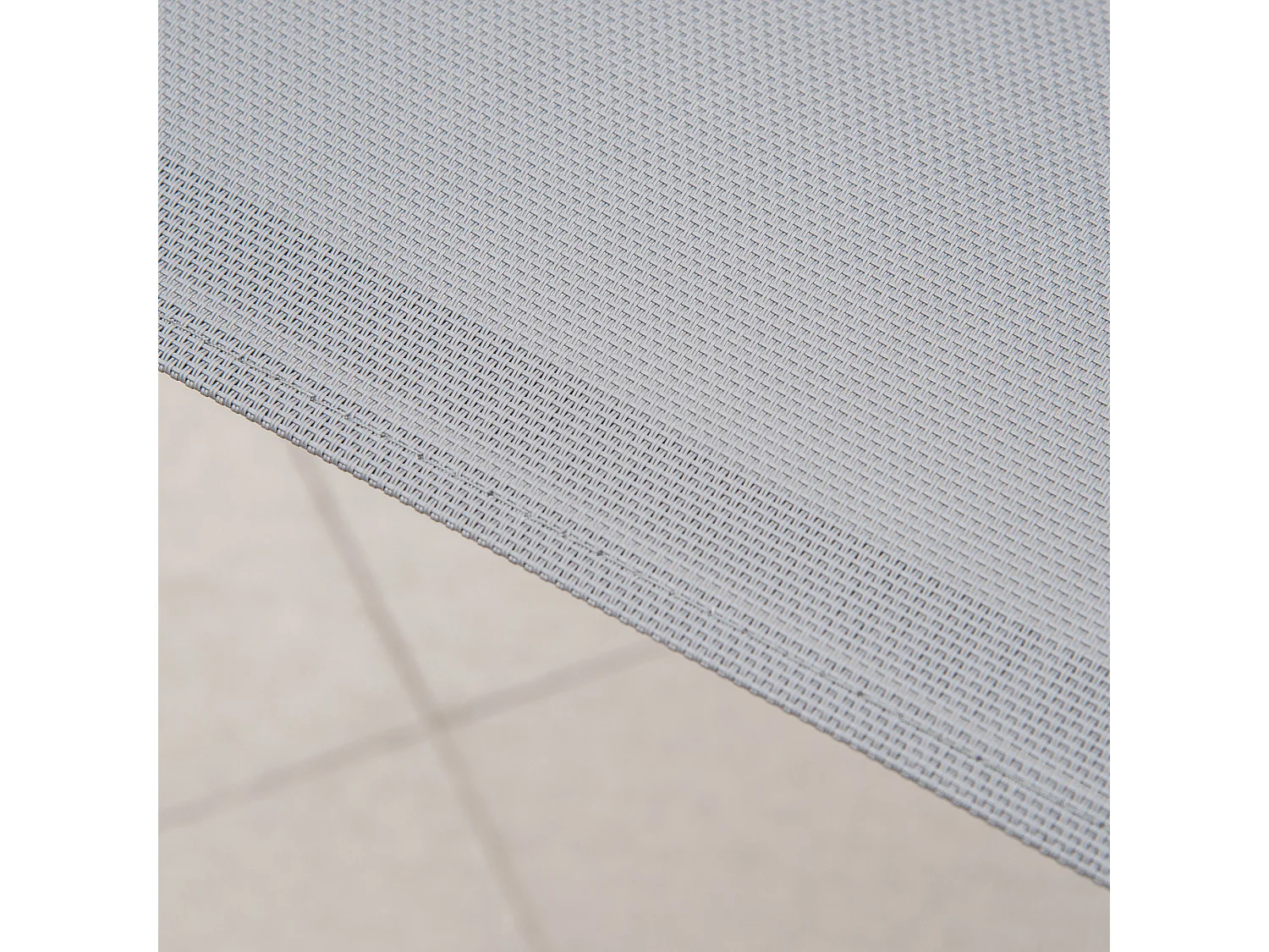 Set 4 sedie da giardino impilabili con braccioli in metallo grigio