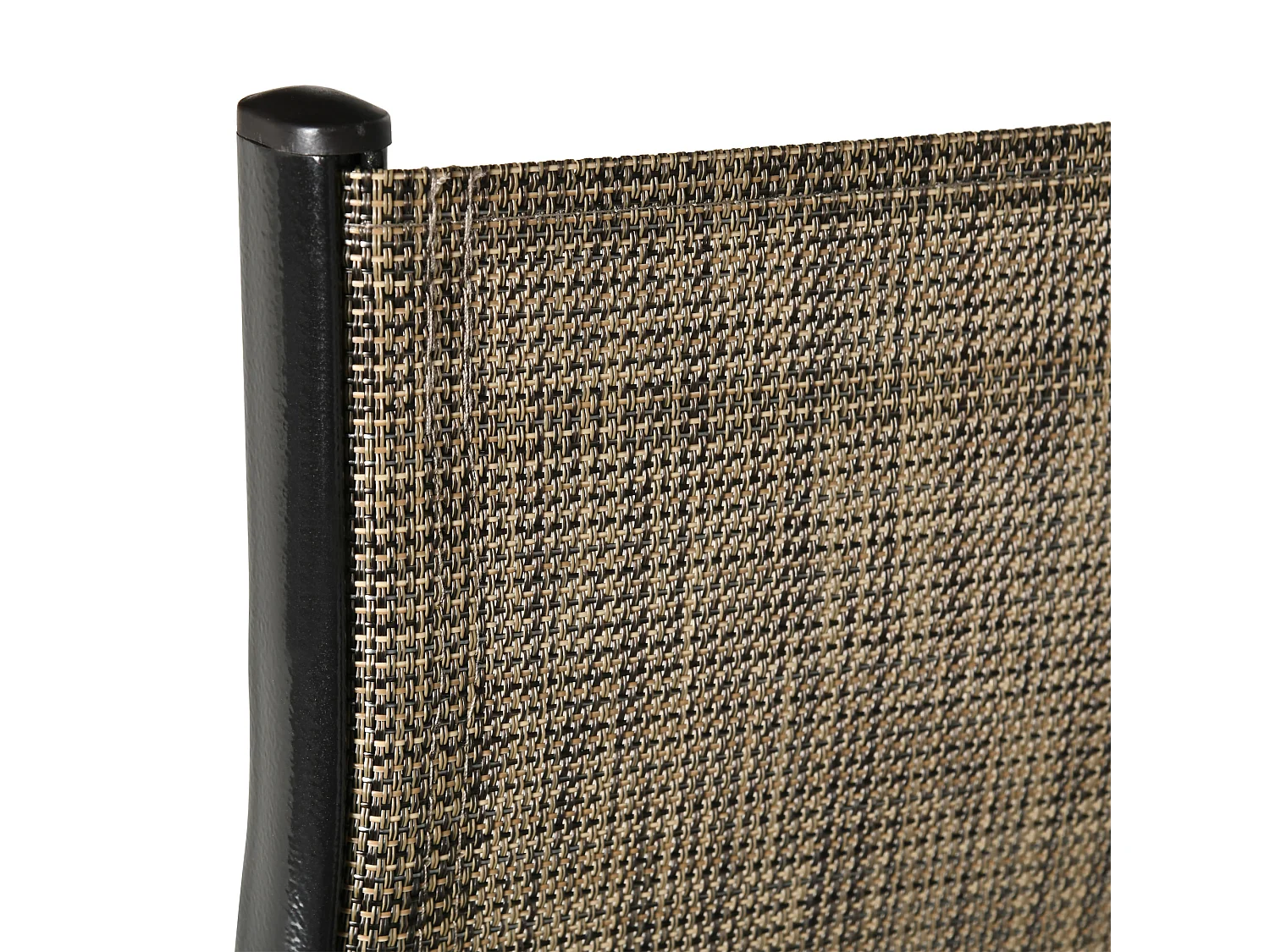 Set 4 pz sedie da giardino impilabili con braccioli marrone