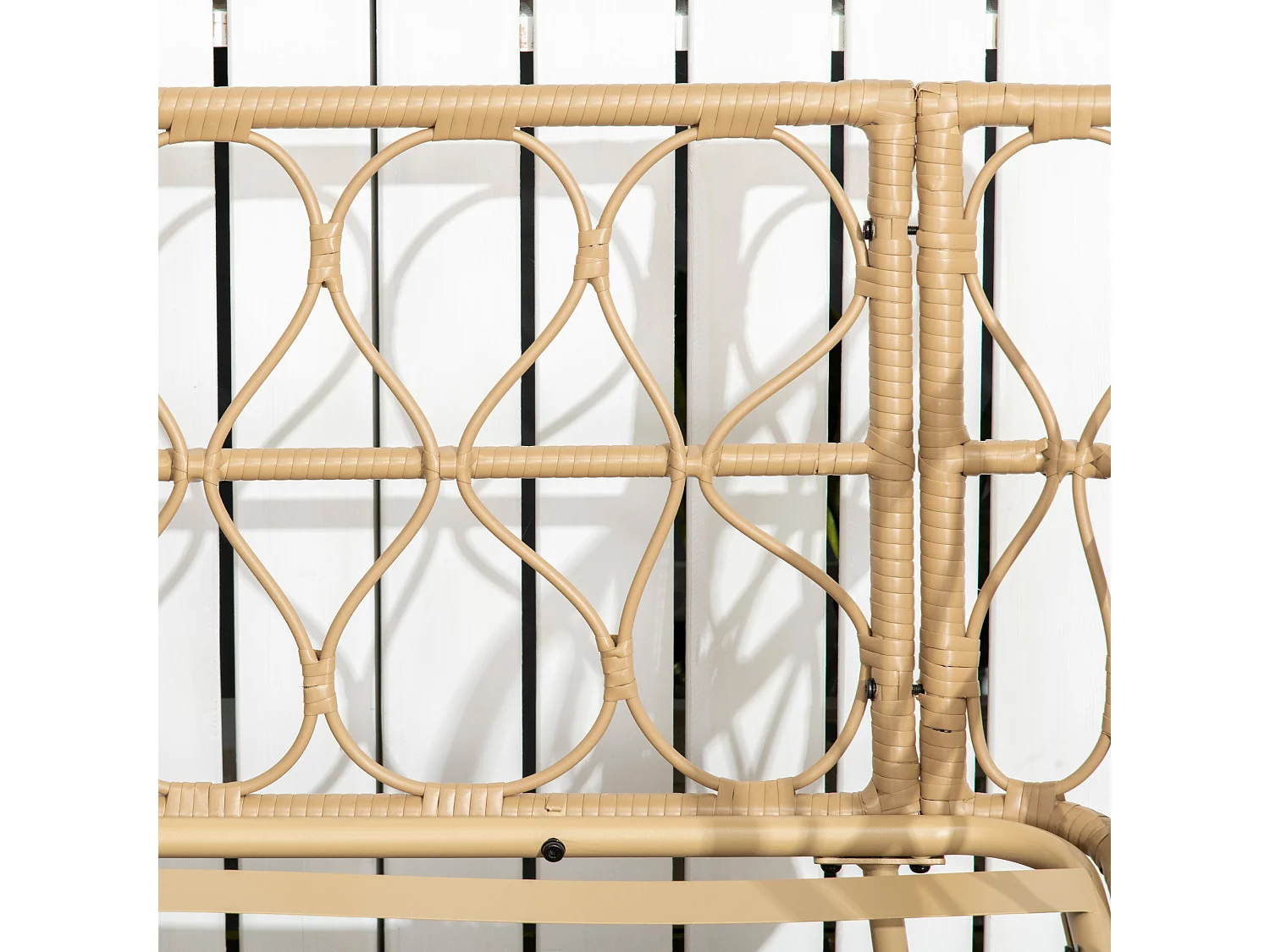 Set da giardino in rattan con divanetto 2 poltrone e tavolino